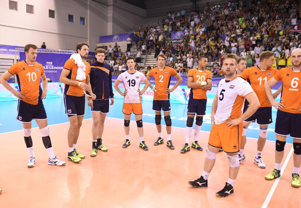 Netherlands team dissapointment after losing the match against Portugal